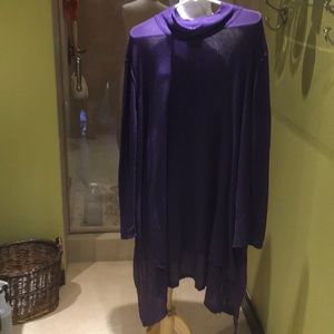 Free People Purple thermal layering tunic